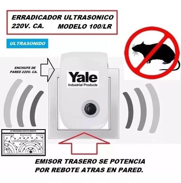 Erradicador Ultrasonido Ratas Y Otras Plagasonix 100/lr - Image 3