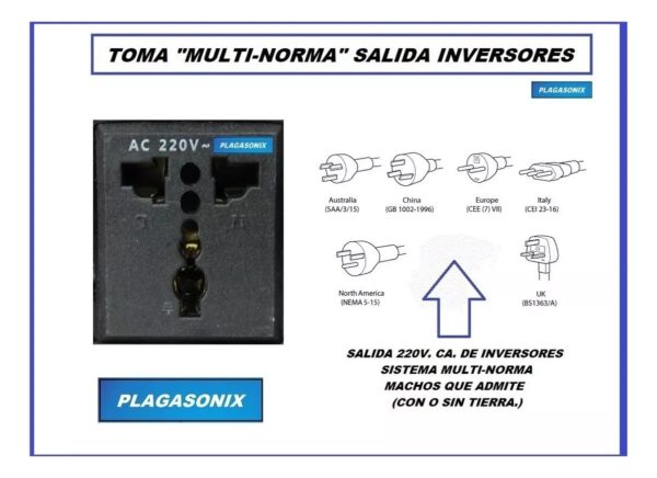 Inversor Conversor Power Inverter 1000w 12v Cc. A 220v. Ca. - Image 2