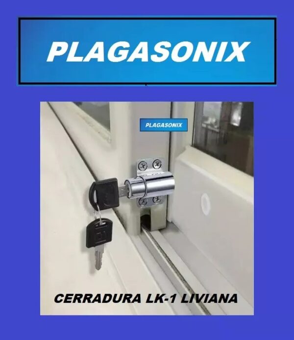 Cerradura Puerta Ventana Corrediza Lk-1 Niquelada Liviana - Image 4