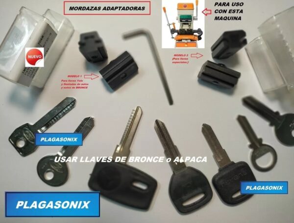 Mordazas Adaptador Copiar Llaves Dentadas/yale Maquina 368/a - Image 2