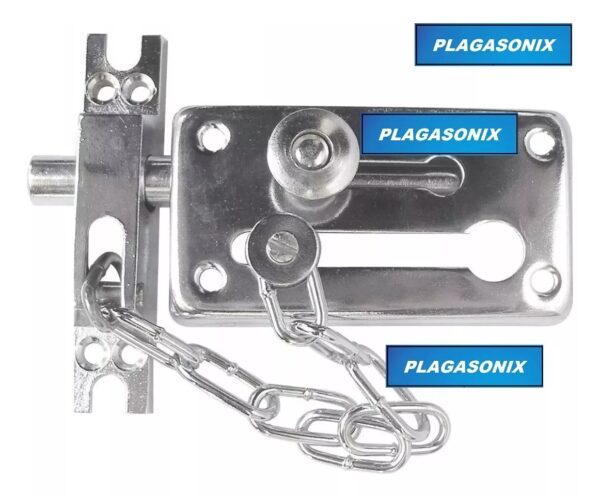 Pasador Con Cadena De Seguridad Niquelado Premium Art. 400 - Image 5