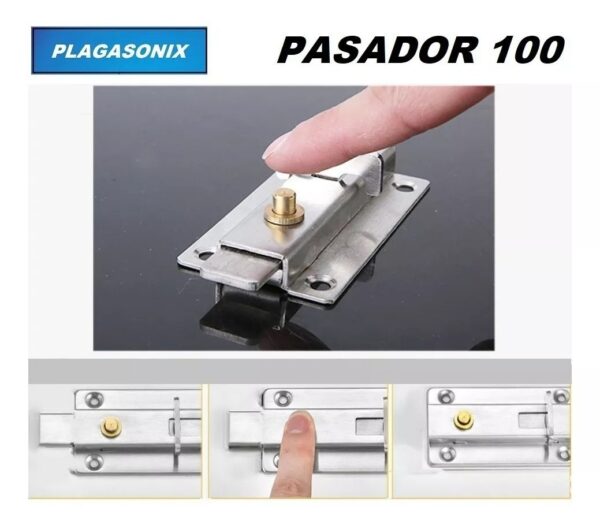 Pasador Cerrojo De Arrimar Acero Inoxidable S/llave 10 Unid. - Image 6
