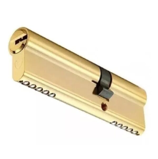 Cilindro Europerfil 75mm. 32.5 + 42.5 Dorado Llave Obra Leva