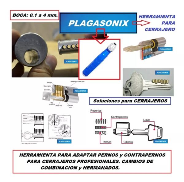 Limador de pernos de cilindros PARA CERRAJEROS - Image 3