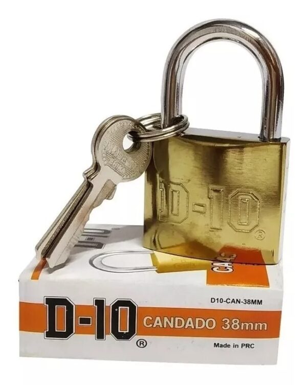 Candado Hierro Dorado Pesado 37mm Caja X 6 Unid Plagasonix - Image 5