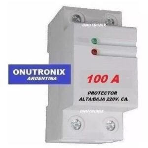 Protector Por Alta Baja Tension 220v. Ca. 100a Riel Din