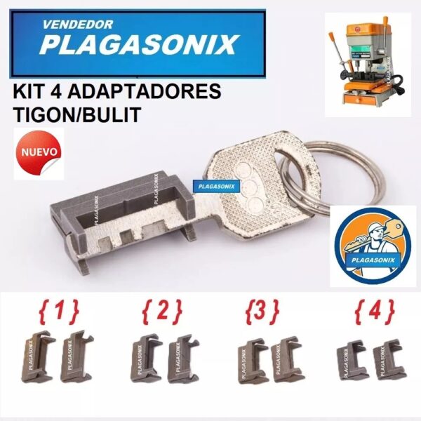 Kit 4 Adaptadores Tipo Bulit Para 368/a + 10 Llaves Abl-1 - Image 6