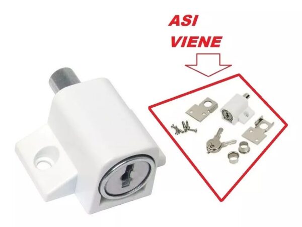 Cerradura Puerta Ventana Corrediza Lk450 Blanca - Image 4