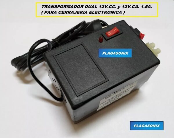 Transformador Para Cerraduras Salidas 12v.cc Y 12v.ca 1.5a - Image 2