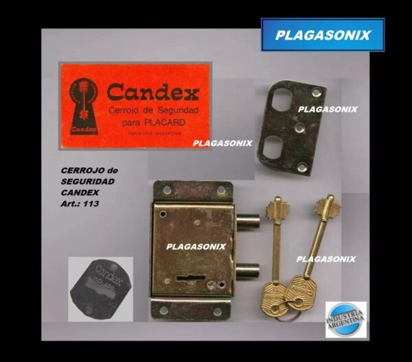 Cerrojo De Arrimar Mini Candex 113 Para Placard O Muebles - Image 3