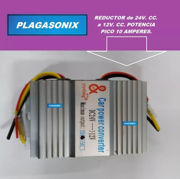 Reductor Convertidor Conversor De 24v A 12v Cc 10 Amperes - Image 5