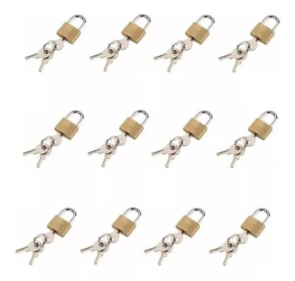 Candados De Bronce 20mm Mayorista 12 Unidades Livianos Yale