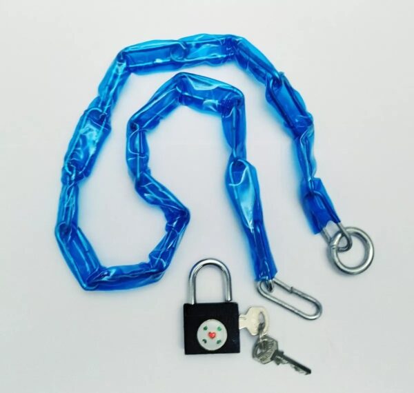 Candado 30mm. 2 Llaves Con Cadena Liviana 70cm. Plagasonix - Image 2