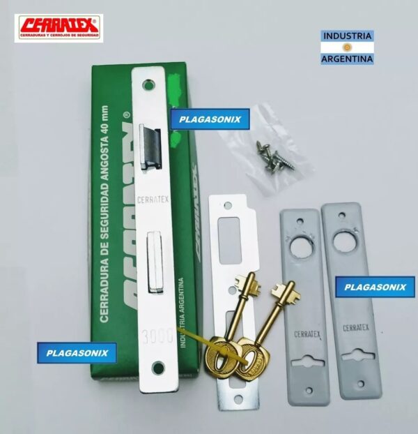 Kit 2 Cerraduras de embutir CERRATEX 3000 Hermanadas igual combinacion - Image 3