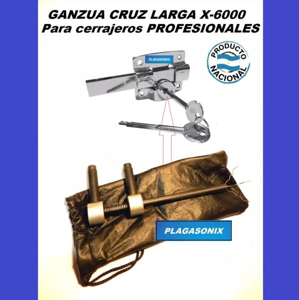 Ganzúa Profesional Cruz Larga 6le Plagasonix X-6000 Para Cerrajeria - Image 4