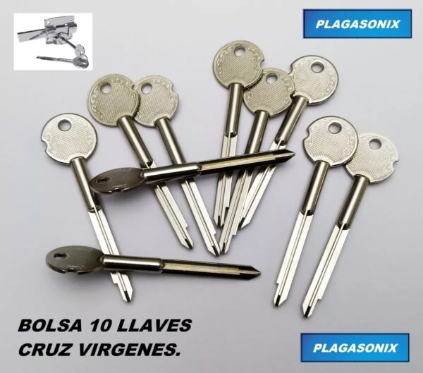 Llaves Virgenes Cruz Para Cerrojos De Arrimar 50 Unid. - Image 8