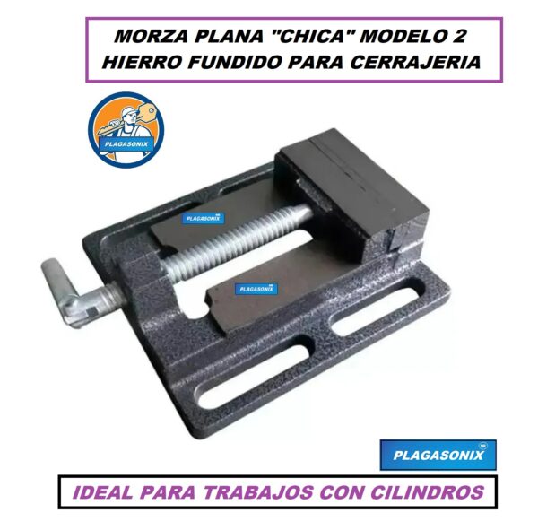 Morza plana "CHICA" MODELO 2 Fundición de hierro PARA CERRAJERIA