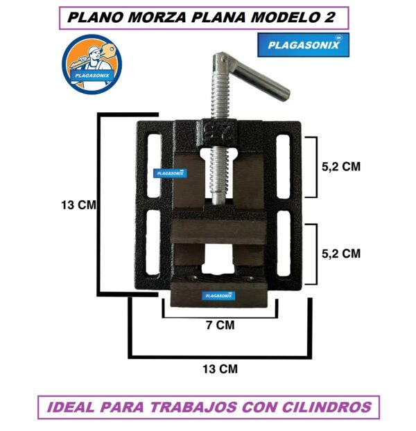 Morza plana "CHICA" MODELO 2 Fundición de hierro PARA CERRAJERIA - Image 2