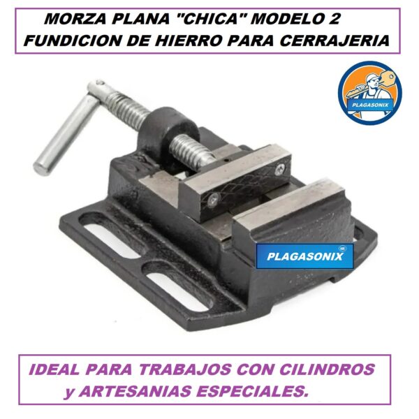 Morza plana "CHICA" MODELO 2 Fundición de hierro PARA CERRAJERIA - Image 3