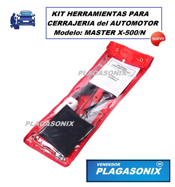 Kit de herramientas cerrajería del automotor MASTER X-500/N