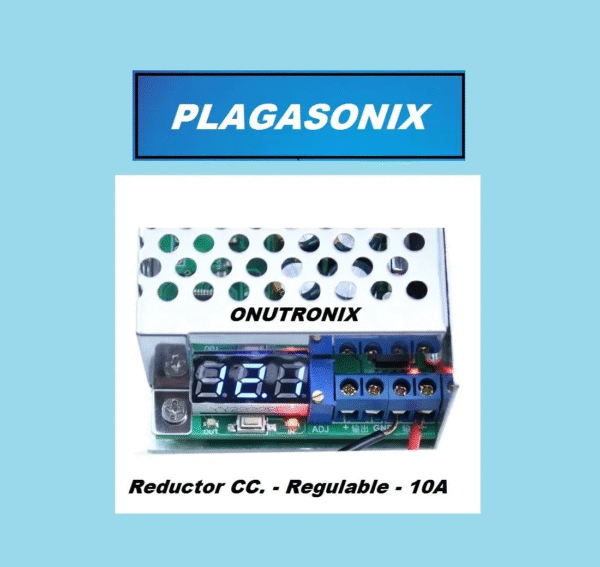 Reductor Convertidor Conversor de 24V. a 12V. CC. 10A. Regulable - Image 3