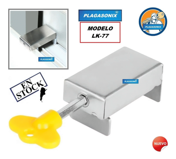 Traba Puerta Ventana Corrediza A Tornillo Lk-700 Acero Inoxidable Acero Inoxidable - Image 3