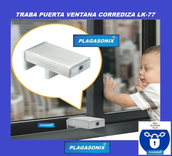 Traba Puerta Ventana Corrediza A Tornillo Lk-700 Acero Inoxidable Acero Inoxidable - Image 7