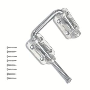 Cerrojo Traba Cierre Rapido Para Puertas Ventanas Plateado PUJ-100