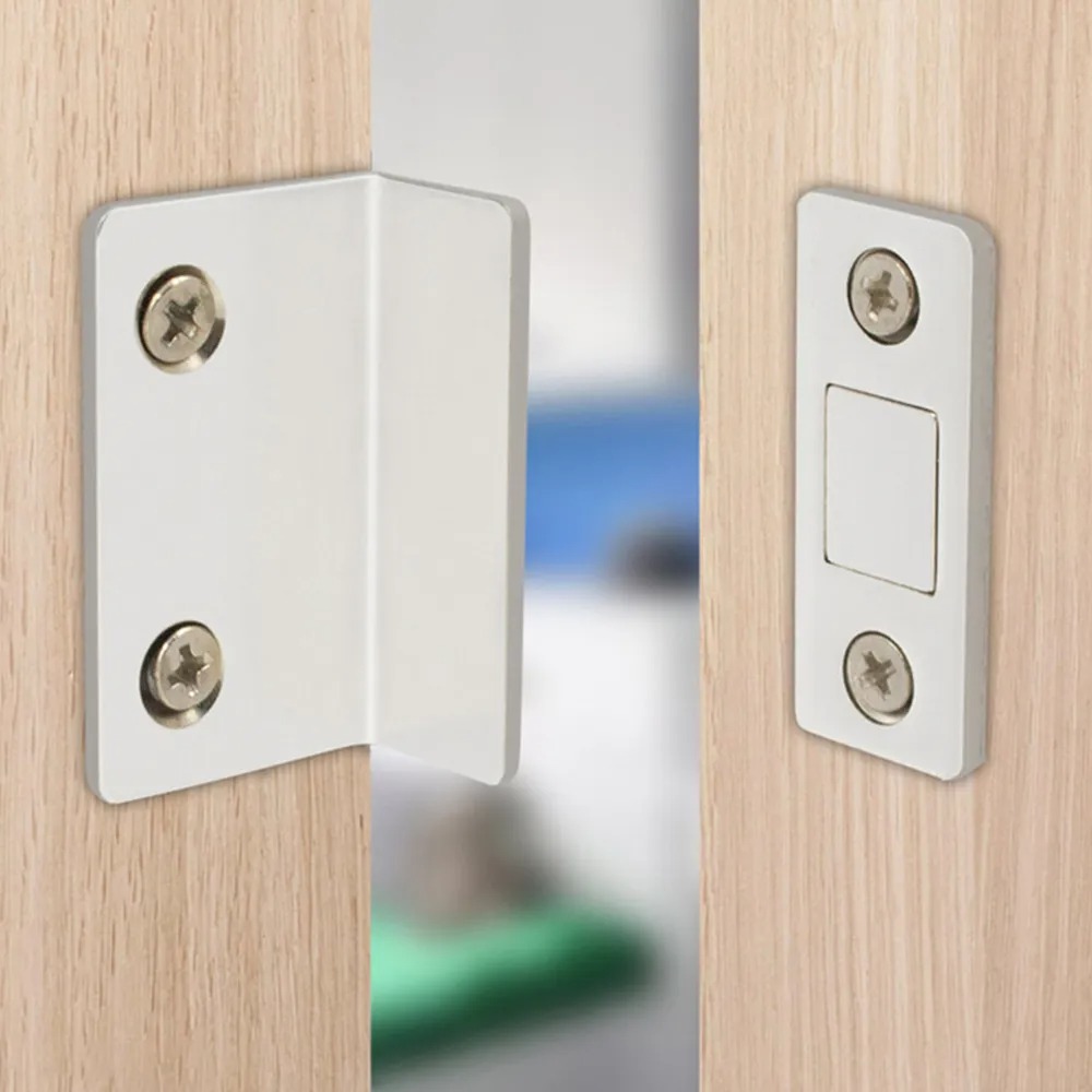 Reten Magnetico Puertas Muebles Alacenas Metalico Chato-600l Plateado L Brillante - Image 3