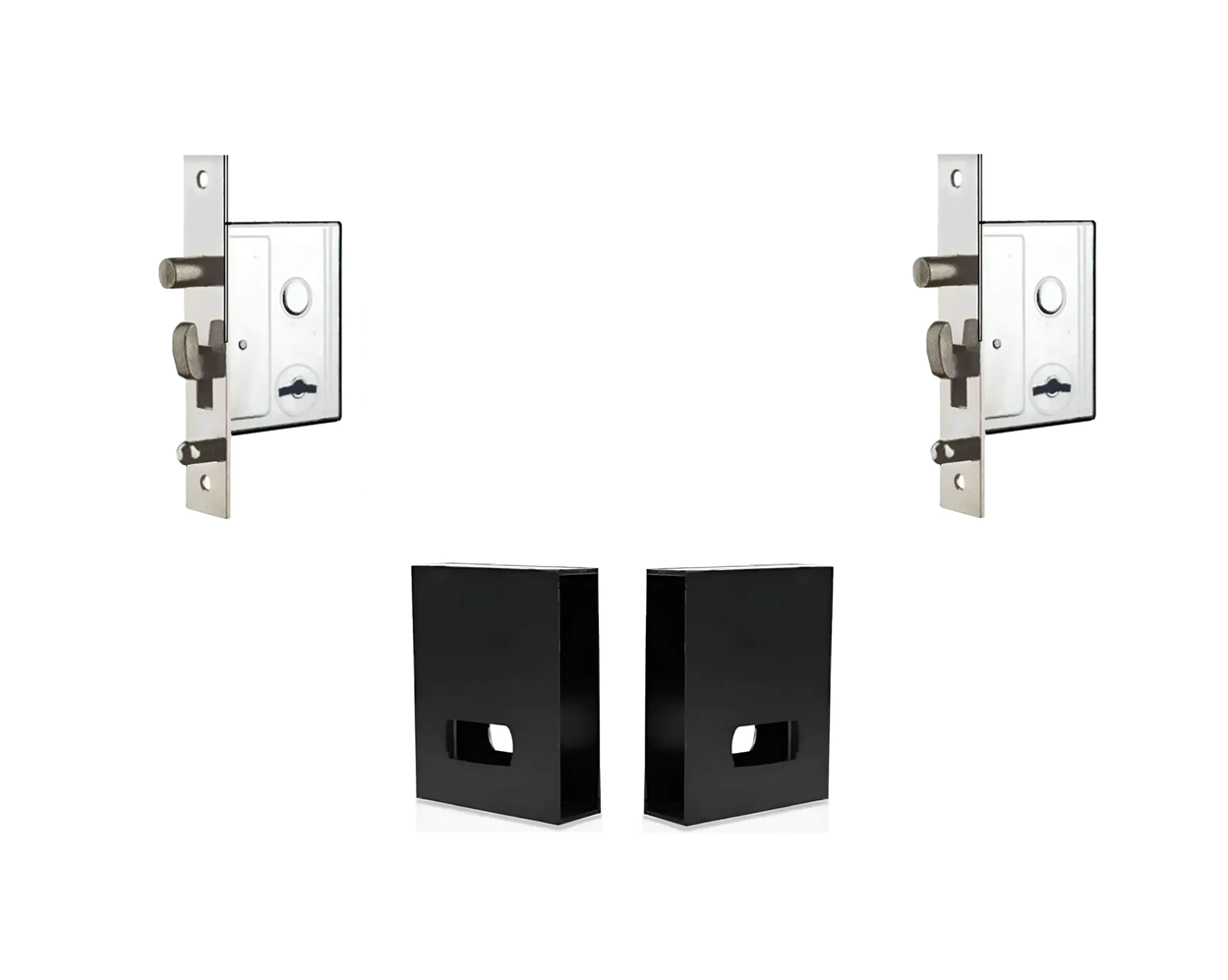 Kit 2 Cerrojos Cerratex 652 Hermandos Mas 2 Cajas Hierro