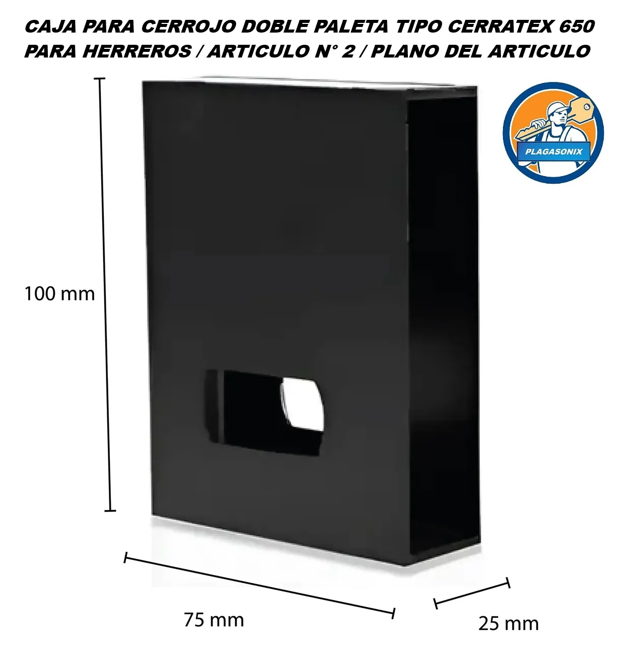Kit 2 Cerrojos Cerratex 650 Hermandos Mas 2 Cajas Hierro - Imagen 5