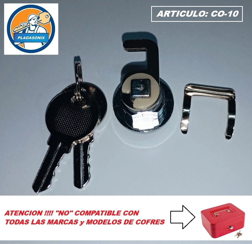 KIT 5 CERRADURAS PARA COFRE PORTA VALORES ART CO-10 - Imagen 5