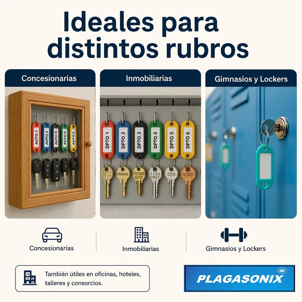 200 LLAVEROS PLASTICOS FLEXIBLES IDENTIFICADORES DE LLAVES CON ETIQUETA (COLORES SURTIDOS) - Imagen 4